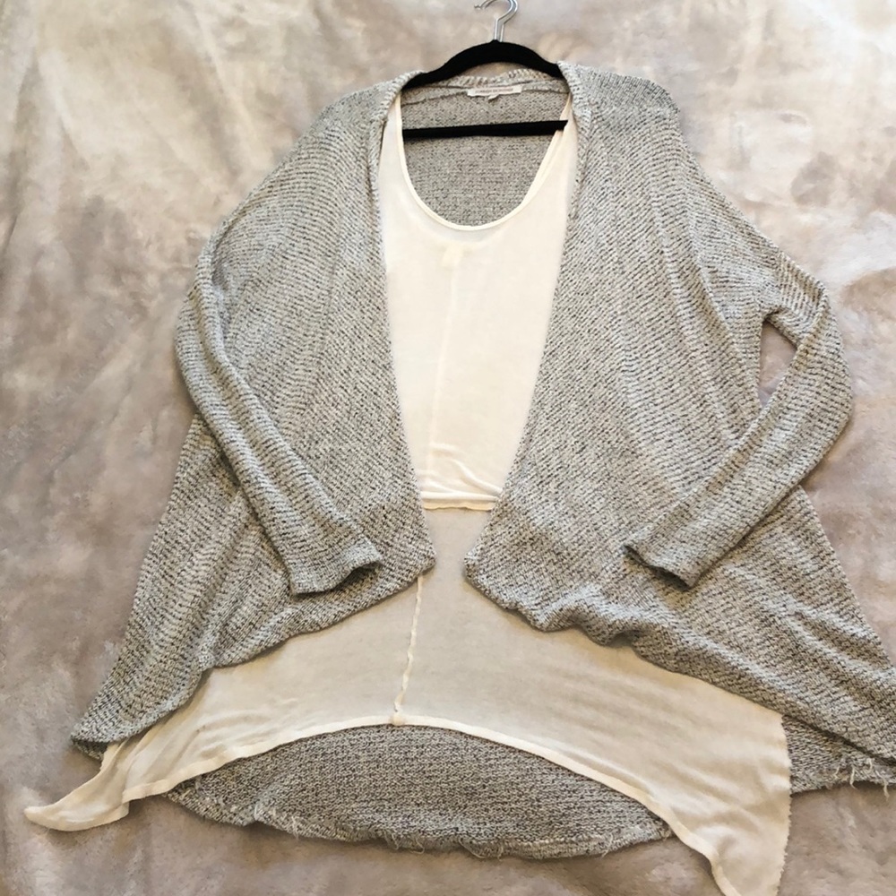 Cardigan and tank top set